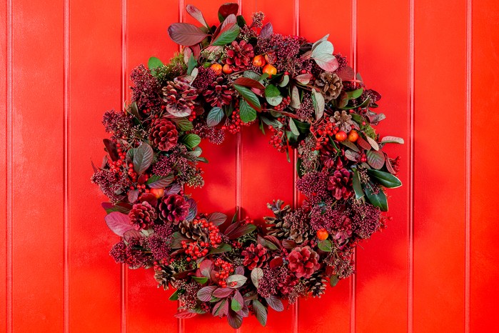 Fiery and festive wreath Fiery and festive wreath