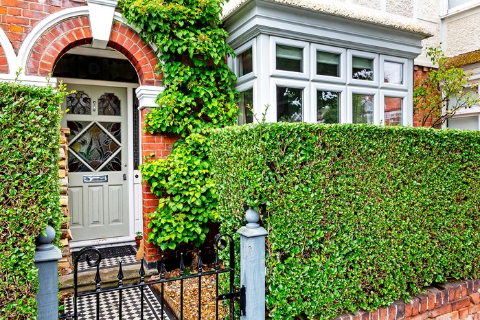 Victorian style front garden. Paul Debois Victorian style front garden. Paul Debois